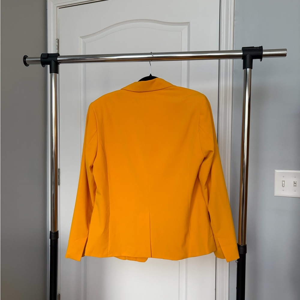 New York & Company Vibrant Yellow Blazer - Picture 4 of 5